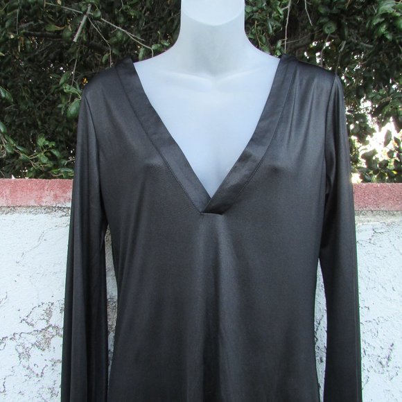 Sad Iron black sheeny mini dress M - Picture 3 of 8